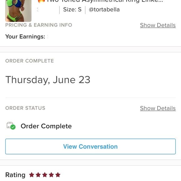 🔥Two Toned Asymmetrical Ring Linked One Shoulder Underwire Bikini Swimsuit🔥 - Picture 7 of 11